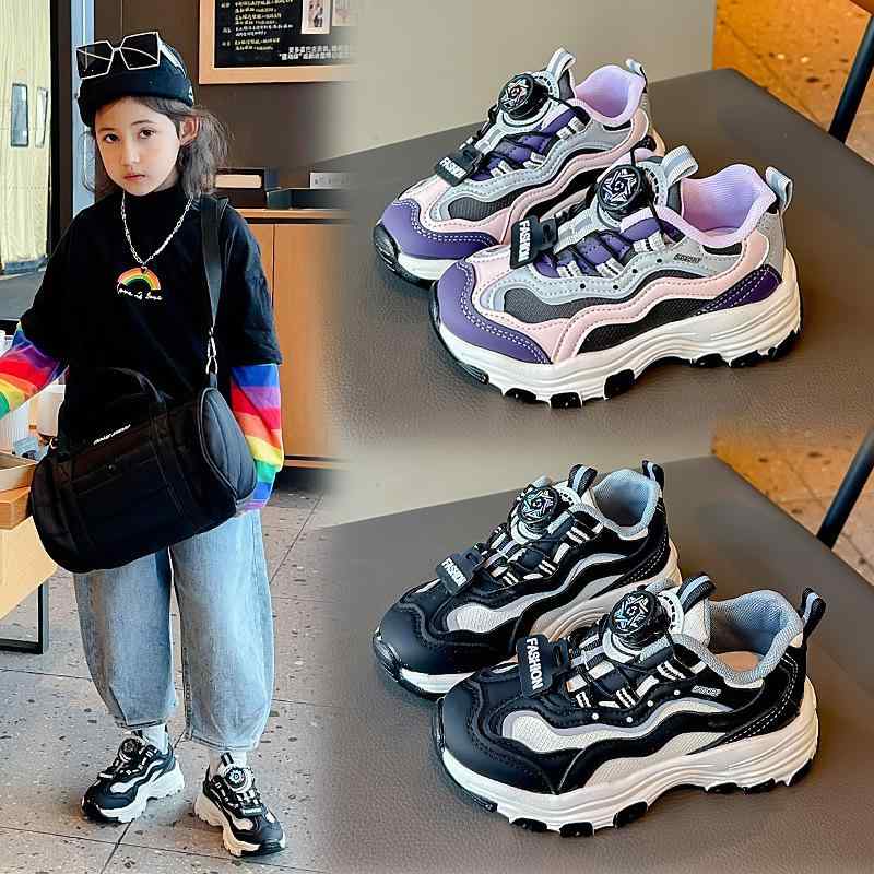 スニーカー キッズ 女の子 運動靴 春秋 男の子 ローカット 子供靴 紐なし 面ファスナー 柔らかい底 ランニング