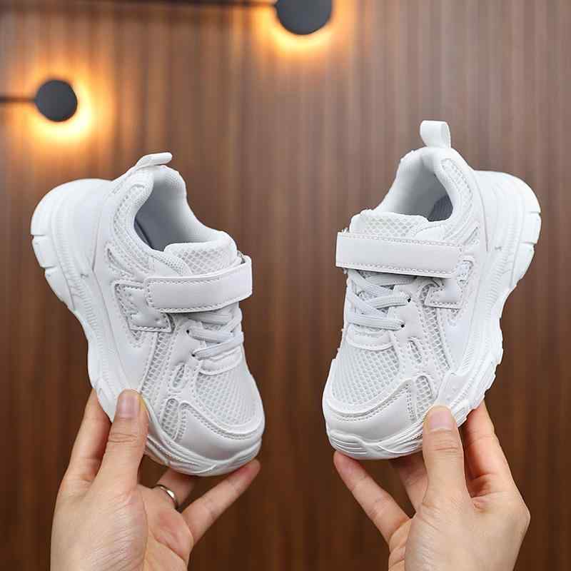 スニーカー キッズ 男の子 軽量 通気性 メッシュ 運動靴 小学生 ランニング シューズ 女の子 白 ダッド スニーカー