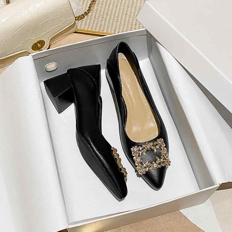 靴 レディース 大きいサイズ パンプス 革 羊革 ハイヒール 太ヒール チャンキーヒール 黒 ブラック フォーマル オフィス 41 42 43 春秋