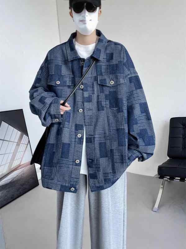 ジャケット メンズ 男性用 デニム ウォッシュ加工 Gジャン ブルゾン アウター カジュアル ワーク 春秋 秋冬2(4.0)