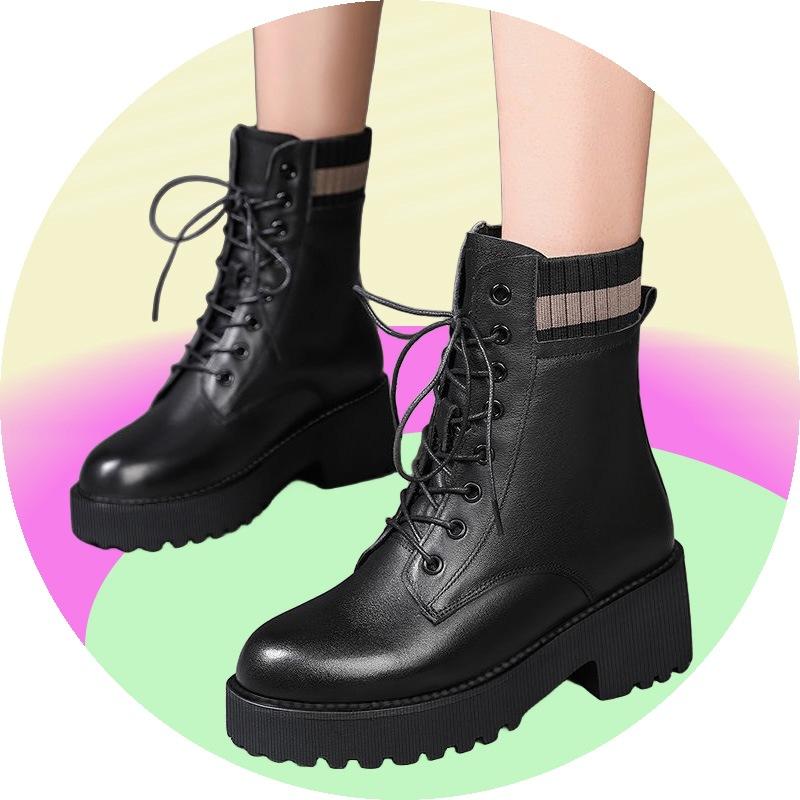 ブーツ レディース 韓国 裏起毛 厚底 ショートブーツ 雪用ブーツ 女性用 シングルブーツ