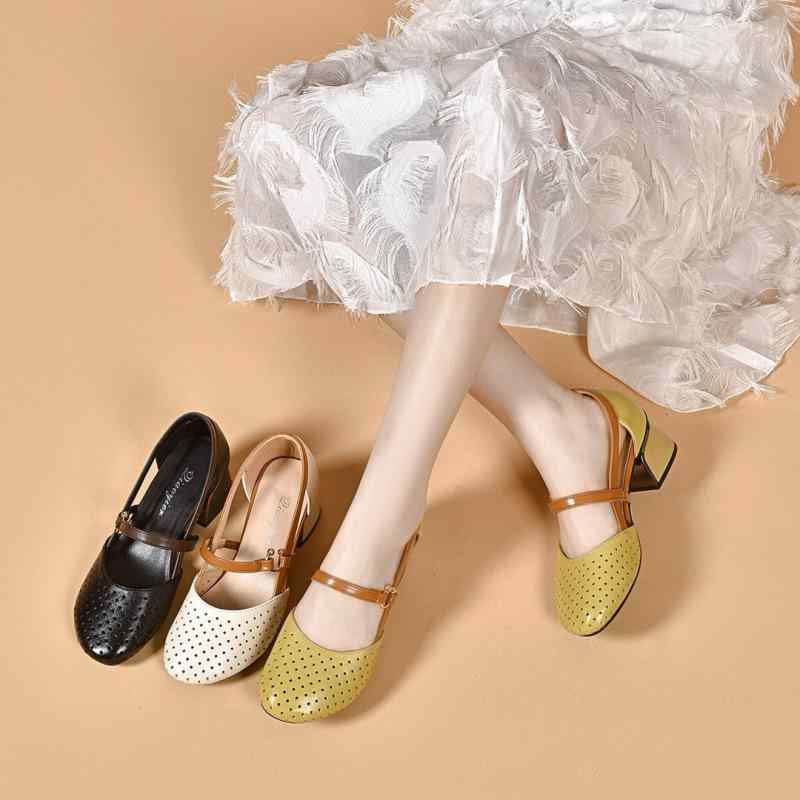 サンダル レディース 春夏 パンプス ミドルヒール チャンキーヒール オープントゥ 婦人靴 歩きやすい ..