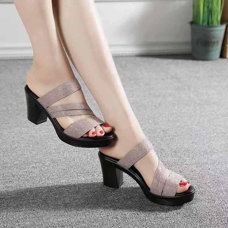 サンダル レディース 厚底 হাইヒール 太ヒール 防水 スリッパ 婦人靴 歩きやすい 疲れにくい サンダル 春夏