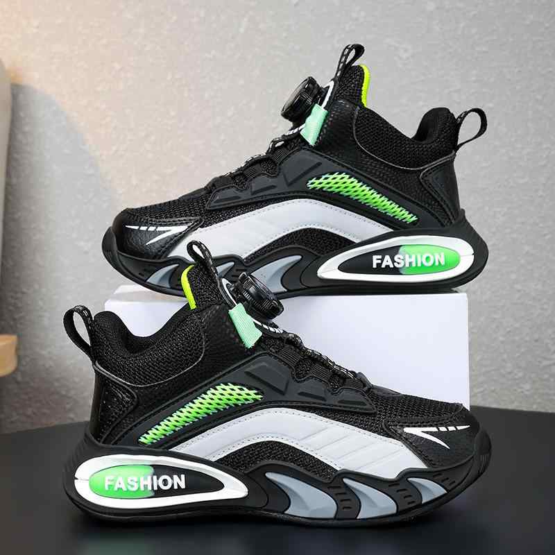 子供靴 春 лет 防滑 男の子 キッズ スニーカー メッシュ スポーツ シューズ 中 বড় పిల్లদের ランニング シューズ 紐