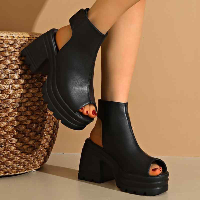 サンダル レディース 大きいサイズ 厚底 オープントゥ ローマ風 面ファスナー 履きやすい 歩きやすい 美脚 外反母趾 春夏