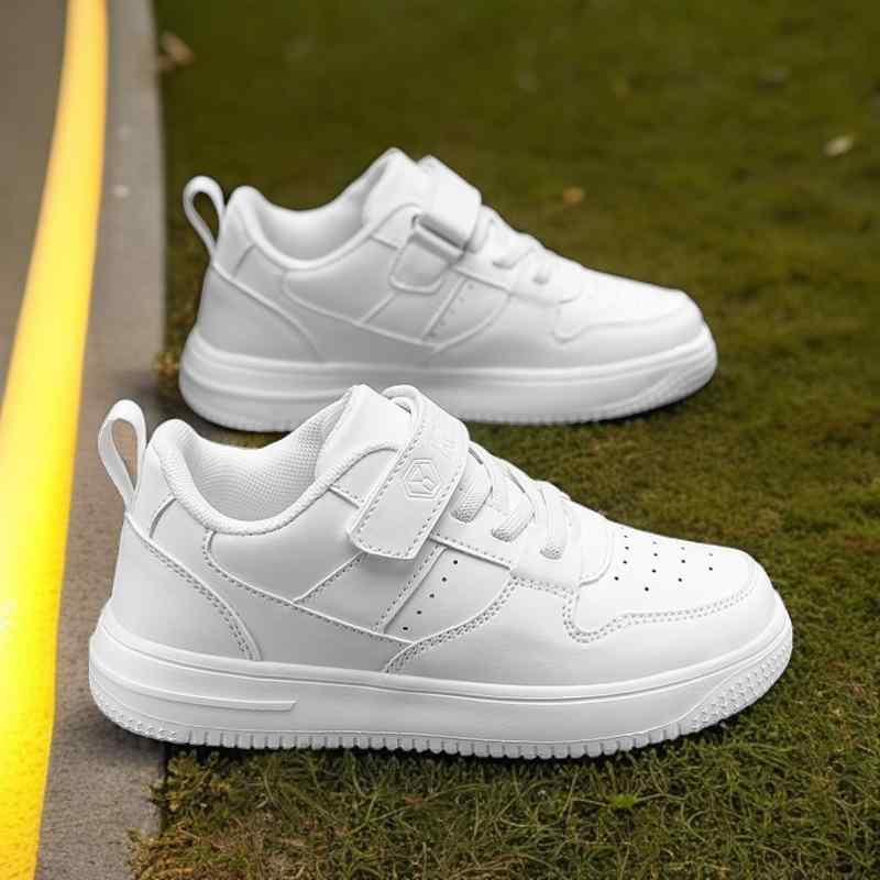 スニーカー キッズ 男の子 子供靴 スリッポン 通学履き 白 運動靴 ジュニア カジュアル 体育 運動会 遠足 軽量 滑り止め 春秋2