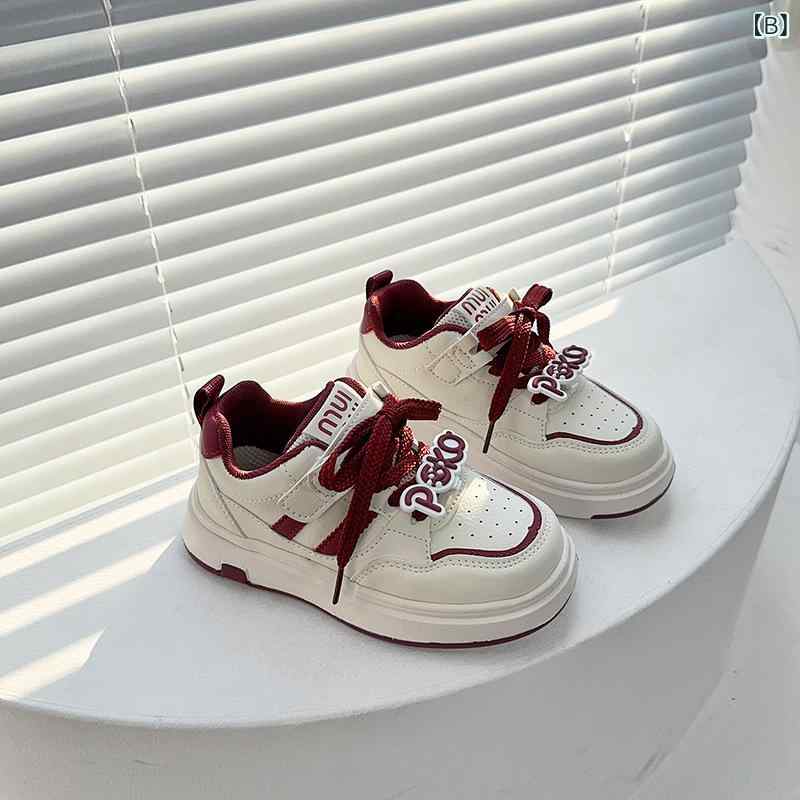 スニーカー キッズ 子供 男の子 運動靴 女の子 カジュアル ファッション 小白靴 学生