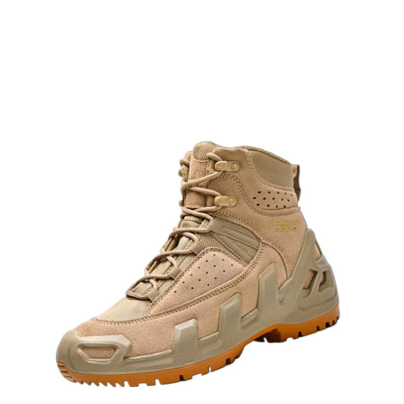 靴 メンズ 男性用 タクティカルブーツ コンバットブーツ 登山靴 アウトドアシューズ 防水 防滑 耐摩耗 牛革 レザー トレッキングシューズ ハイカット