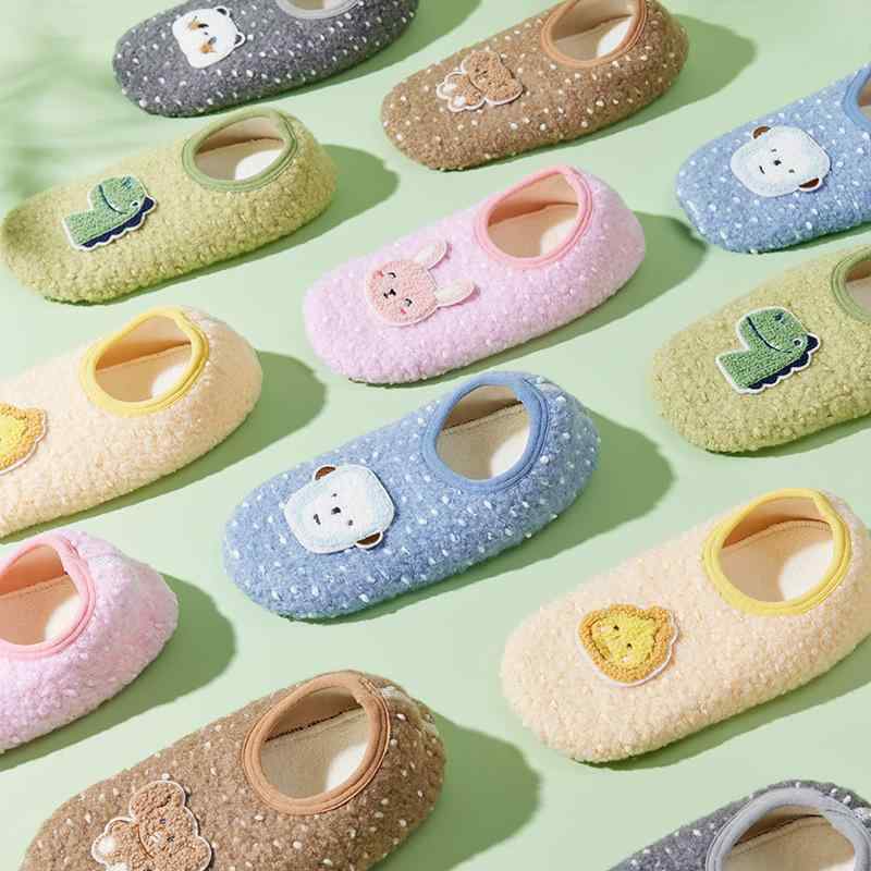 靴下 親子 レディース メンズ 冬用 室内 ルームソックス 滑り止め ソフト底 あったか 厚手 ウール混2