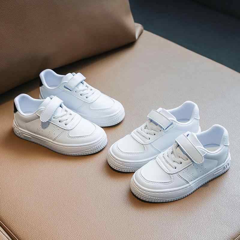 靴 キッズ 男の子 シューズ レザー カジュアル スニーカー ローカット 子供靴 通学 普段使い 白 春夏 秋冬
