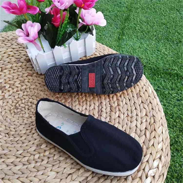 靴 キッズ 布靴 ゴム底 布製 アッパー フラットシューズ 履きやすい 歩きやすい 普段使い お稽古 練習用 カジュアル