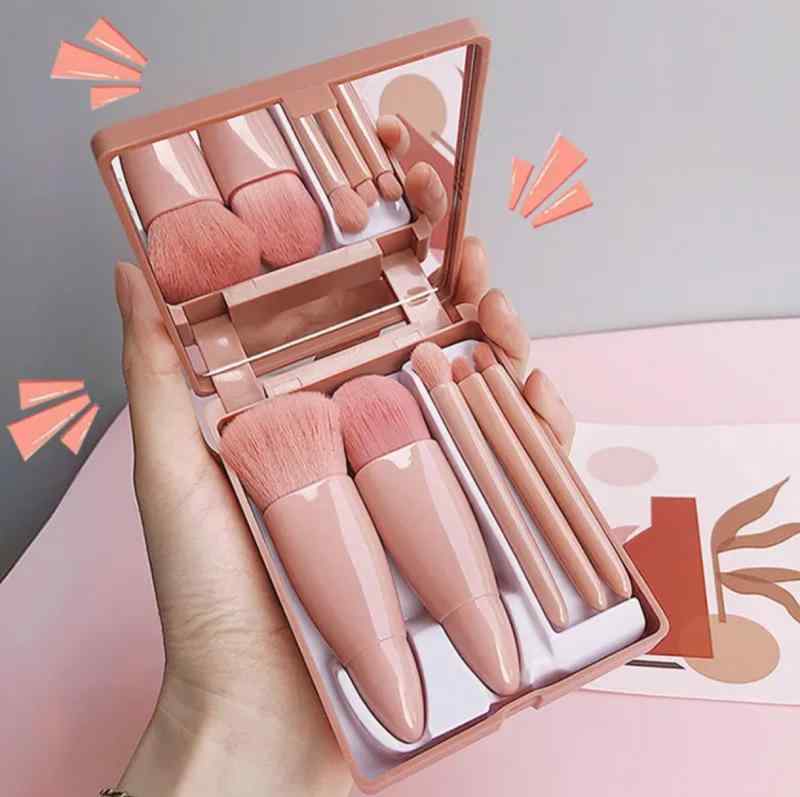 鏡 ケース メイクブラシ セット 収納ケース付き やわらか 初心者 学生 持ち運び