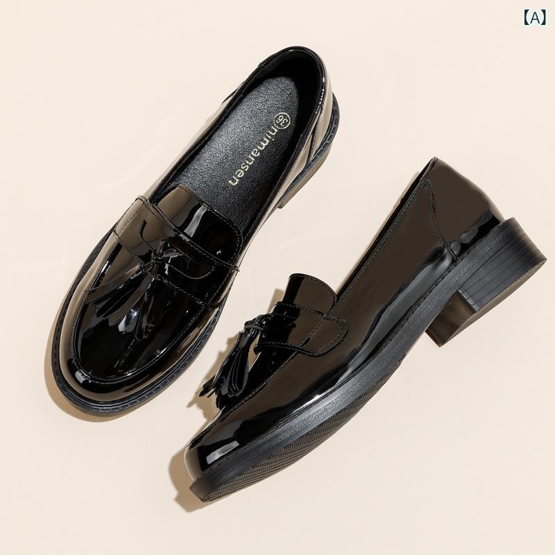 ローファー レディース 春夏 フラットシューズ 黒 通勤 ぺたんこ靴 豆の靴 仕事用 小さいサイズ 歩きやすい 疲れにくい カジュアル 普段使い2