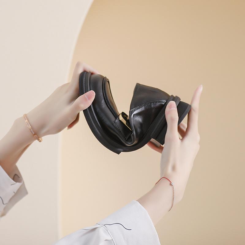 靴 レディース ローファー 春夏 厚底 粗ヒール スリッポン 履きやすい 疲れにくい 歩きやすい 普段使い..