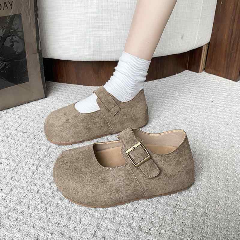 靴 レディース マリー ジェーン シューズ フラット ローヒール ぺたんこ 春夏 切り替え 普段使い かわいい 歩きやすい