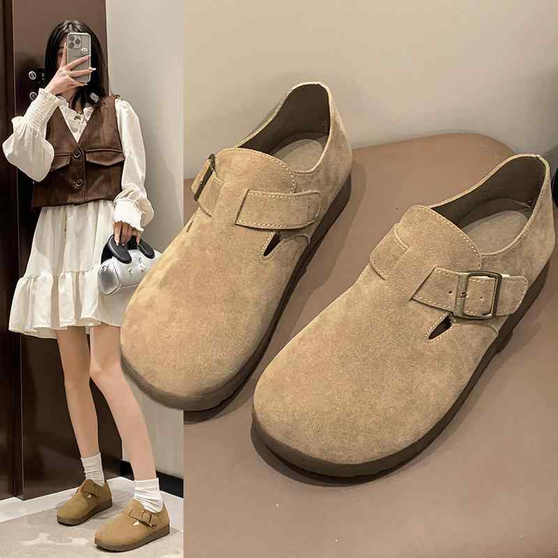 サンダル レディース 秋冬 厚底 スリッポン ローファー ぺたんこ靴 フラットシューズ モカシン 疲れな..