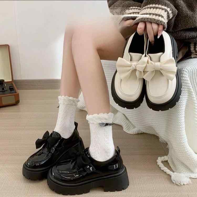 ローファー レディース 春秋 厚底 粗めヒール チャンキーヒール スリッポン フラットシューズ レザーシューズ 外反母趾 疲れない 歩きやすい 履きやすい ヴィンテージ レトロ2