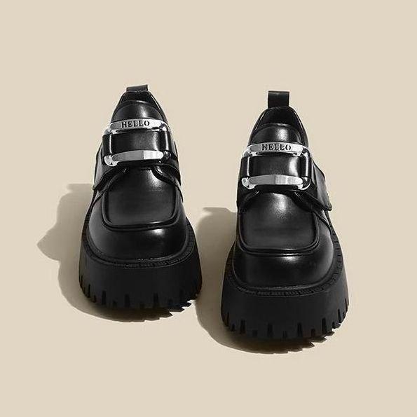 ローファー レディース 春秋 韓国風 スカート JK 靴 小さい 革靴 学生 プレーン 無地2