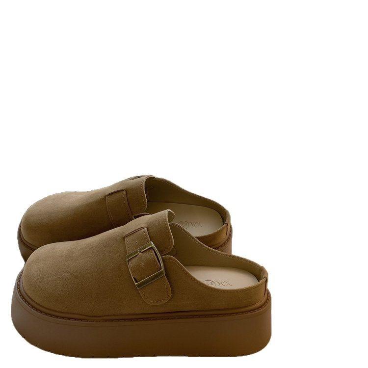 ワンピース レディース 春夏 厚底 サンダル スリッパ 2Way サボ サンダル モック シューズ ぺたんこ 履きやすい 痛くない カジュアル 普段使い 歩きやすい 美脚 軽量