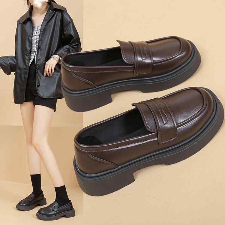 靴 レディース ローファー 春秋 配色 フラットシューズ 学生靴 JK 制服 靴 普段使い かわいい 無地2