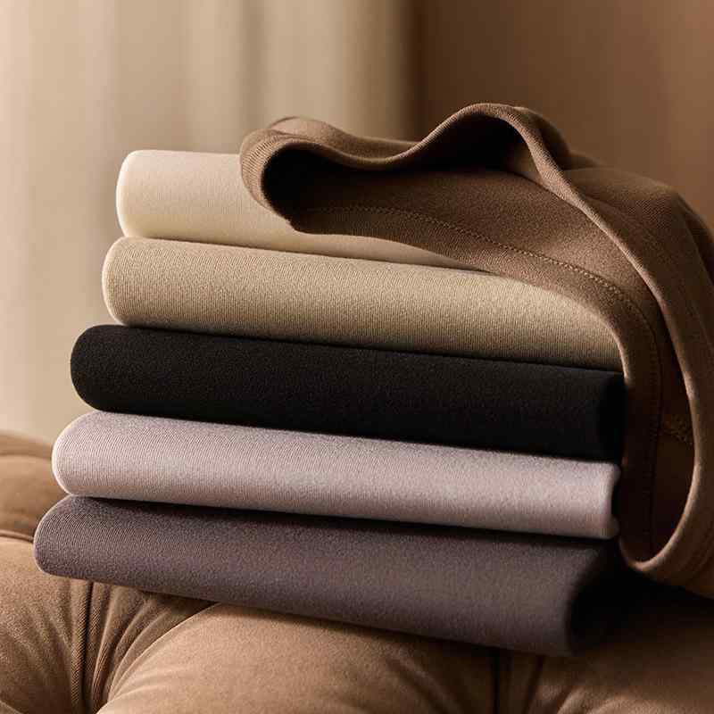 Tシャツ レディース Uネック スリム トップス 保温 ニット カットソー 厚手 パステルカラー 普段使い