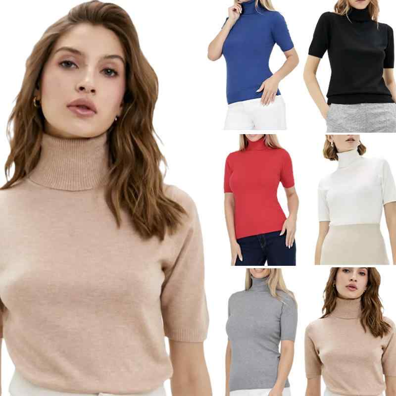 ニット レディース 秋冬 トップス 長袖 タートルネック 無地 インナー 普段使い ストレッチ 伸縮性 あったか 暖か