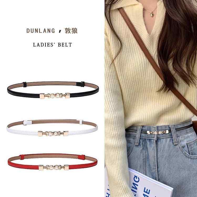 ベルト レディース 細ベルト 調整可能 真珠 ウエストベルト ワンピース スカート セーター シャツ おしゃれ 普段使い