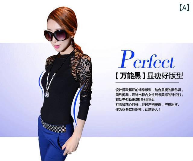 ニット レディース Tシャツ 長袖 切り替え レース 接触冷感 伸縮性 不規則 夜店装 トップス カットソー・生地: レース・主な素材: 銅アンモニア繊維・主な素材の含有量: 71%-80%・柄: 花柄・スタイル: OL 通勤・タイプ: プルオーバー・袖丈: 長袖・加工技術: パッチワーク・カラー: ブラック, グレー・サイズ: S, M, L, XL・対象年齢: 18-24歳・服装スタイル: 韓国版・対象性別: 女性・製品カテゴリ: Tシャツ