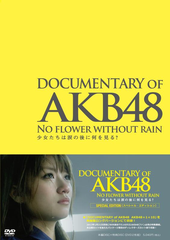 【中古】DOCUMENTARY OF AKB48 NO FLOWER WITHOUT RAIN 少女たちは涙の後に何を見る? スペシャル・エディション(DVD2枚組)
