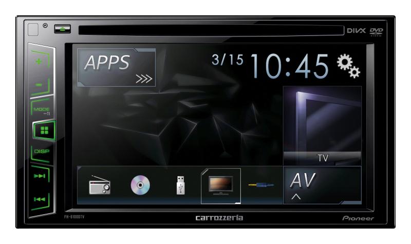 【中古】カロッツェリア(パイオニア) カーオーディオ FH-6100DTV 2DIN CD/DVD/USB