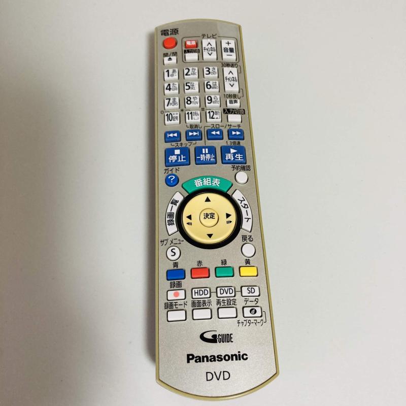 【中古】Panasonic ハイビジョンDVDレコーダー用リモコン N2QAYB000349