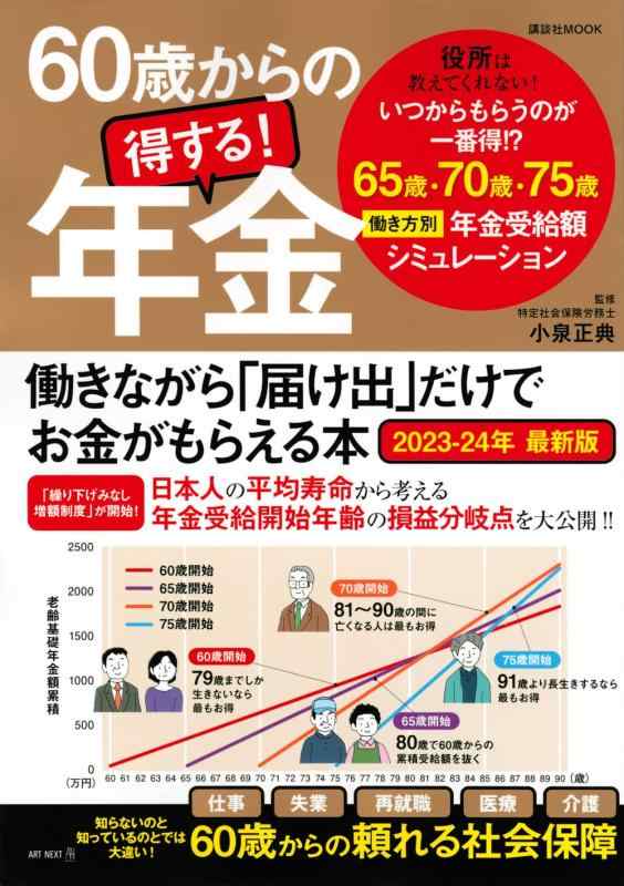 【中古】60歳からの得する 年金 働きながら「届け出」だけでお金がもらえる本2023-24年最新版 (講談社 Mook)