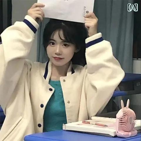 ジャケット レディース 春秋 ブルゾン ゆったり 野球 アウター スポーティー かわいい カジュアル