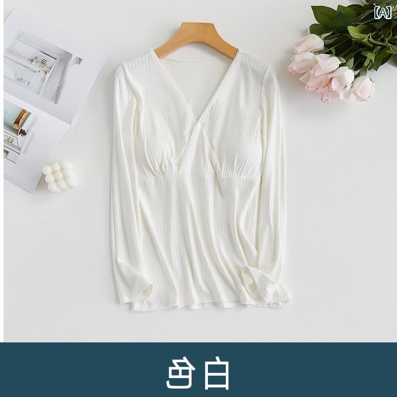 授乳服 長袖 春秋 トップス 妊婦 授乳 ホームウェア マタニティ パジャマ 秋冬 授...