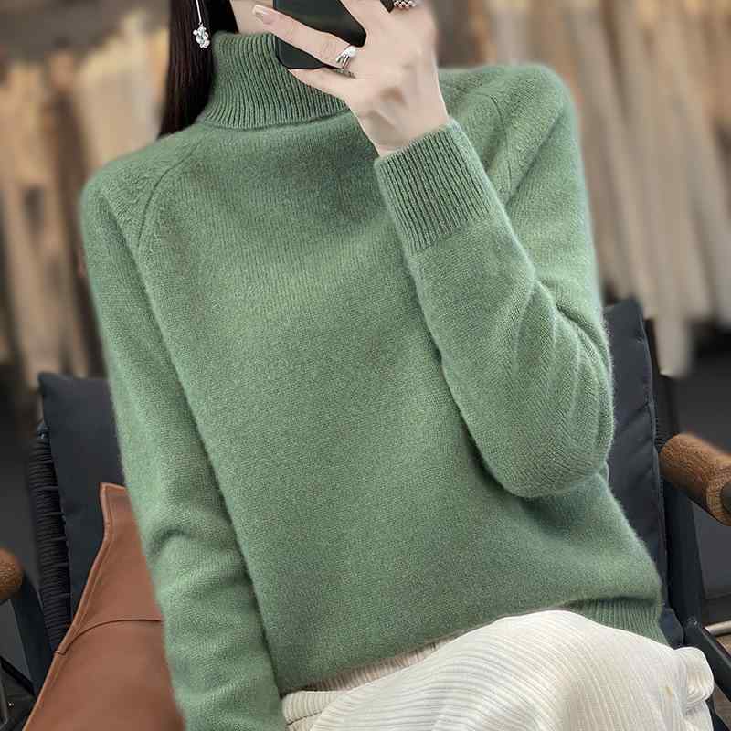乐天商城 - ニット レディース 秋冬 トップス プルオーバー 長袖 ゆったり ショート丈 スリム 着痩せ インナー