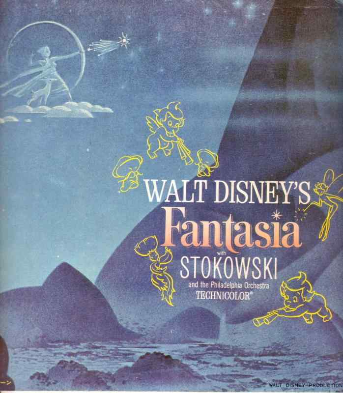 【中古】映画パンフレット　「ファンタジア（ウォルト・ディズニー映画版）」　製作監督 ベン・シャープスティーン　脚本監督 ジョー・グラント/ディック・ヒューマー　音楽監督 エドワード・