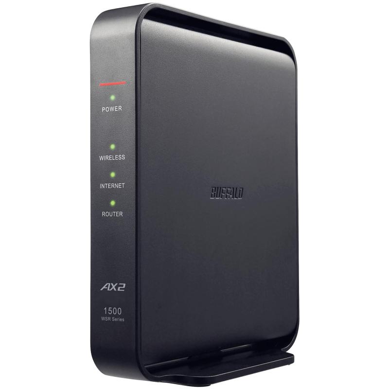 【中古】【】 バッファロー WiFi ルーター 無線LAN Wi-Fi 6 11ax / 11ac AX1500 1201+300Mbps Easy Mesh 日本メーカー 【 iPhone 16e / 16 / 15 / 14 / Nintendo S