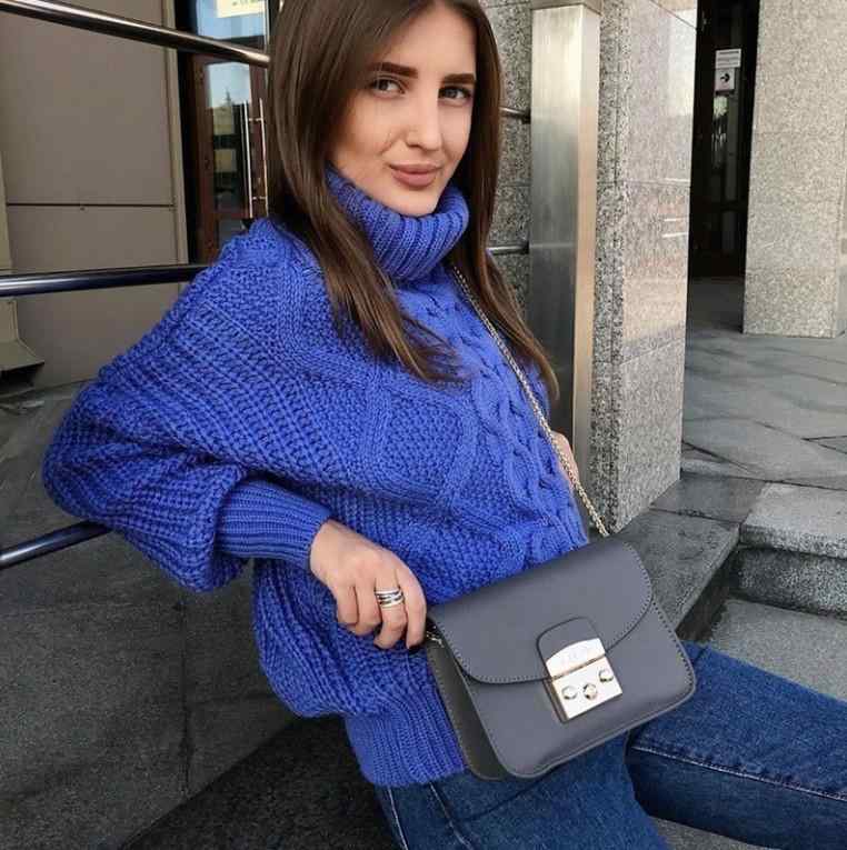 2ニット レディース 秋冬 高 Neck 長袖 ケーブル編み セーター プルオーバー ゆったり 普段使い