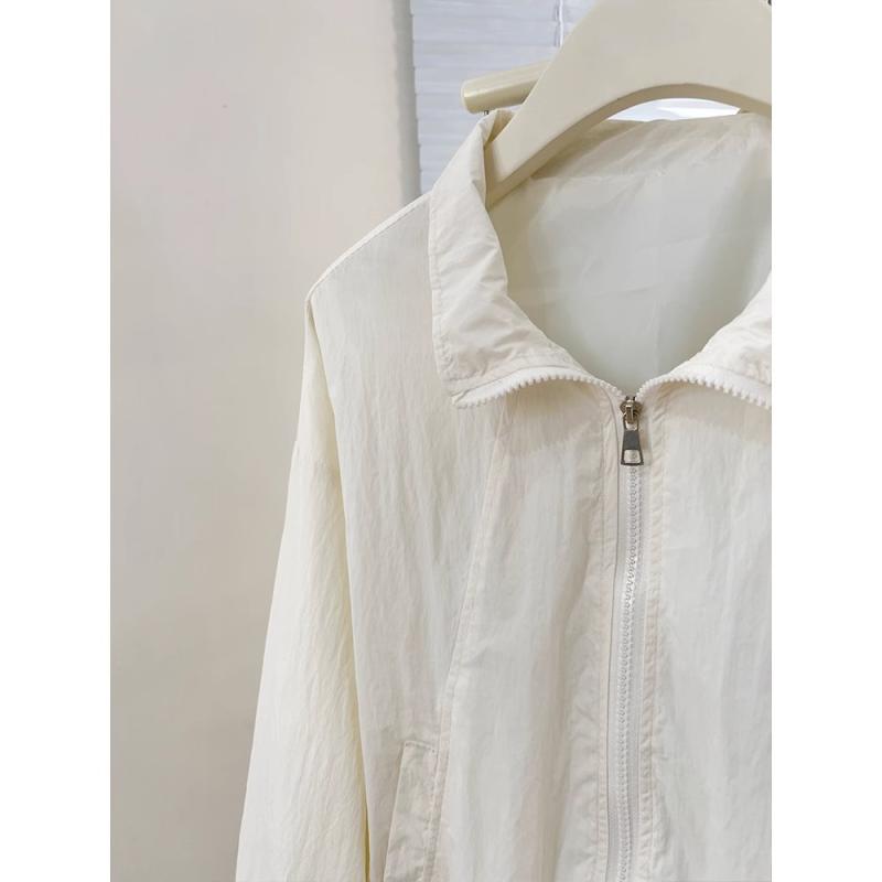 シャツ レディース 接触冷感 日焼け止め UVカット 紫外線対策 トップス ブラウス アウター ジャケット ジャンパー ブルゾン 羽織り 冷房対策 レトロ カジュアル2