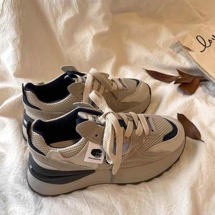 スニーカー レディース 厚底 スニーカー 春秋 スニーカー 高級感 カジュアル 普段使い