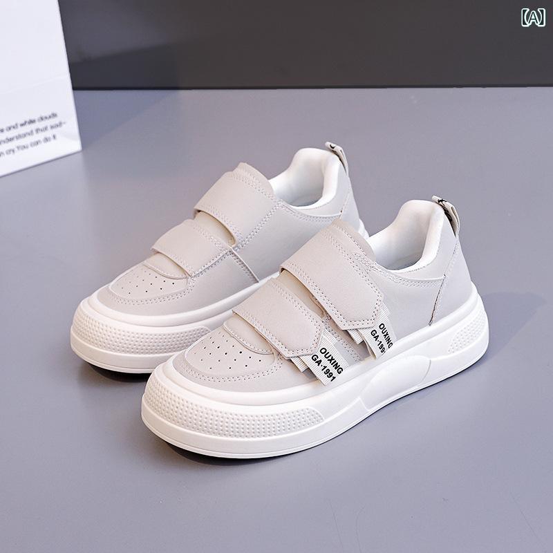 スニーカー レディース 春夏 カジュアル 普段使い 運動靴 クッション性 クリームパン かわいい 歩きやすい