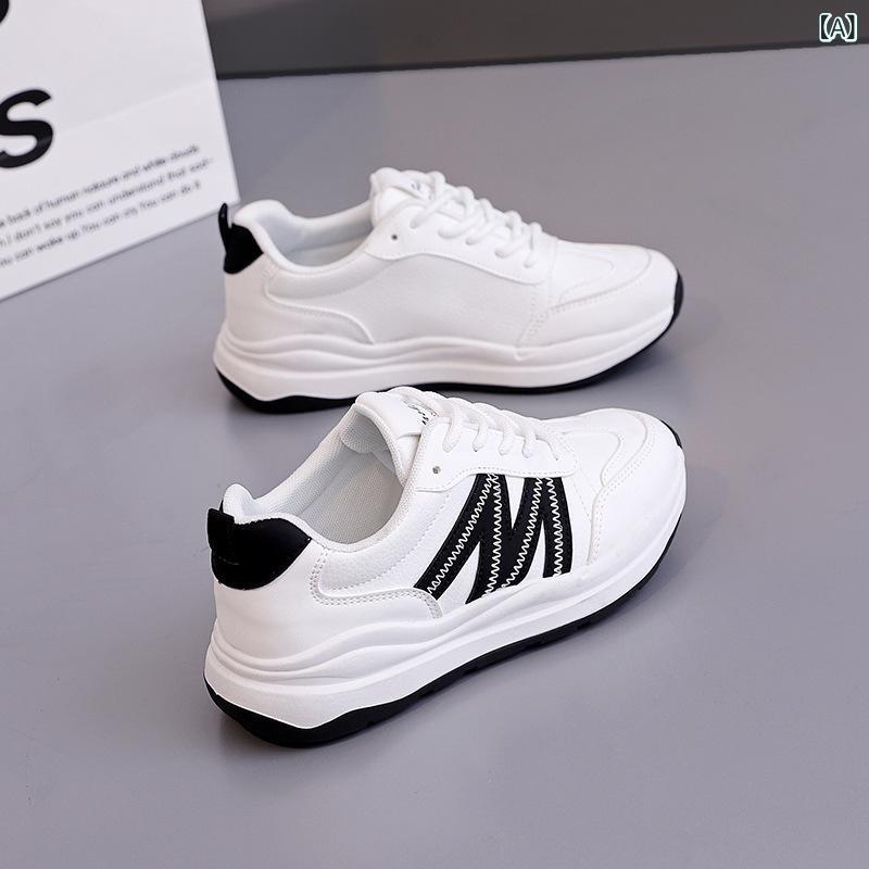 スニーカー レディース 厚底 春夏 高校生 おしゃれ かわいい カジュアル 通学 普段使い ダッドスニーカー ローカット 白 黒 歩きやすい 履きやすい
