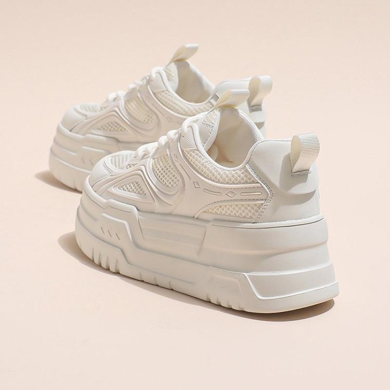 スニーカー レディース 厚底 スポーツ カジュアル シューズ 通気性 メッシュ 快適 インヒール スポーティ 運動靴2