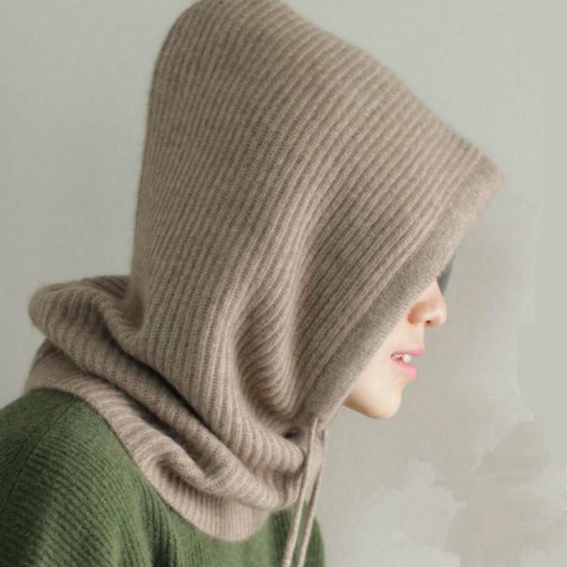 帽子 レディース 秋冬 ニット帽 ネックウォーマー 一体型 韓国風 防寒対策 暖かい ウール混紡 かわいい 小顔効果 あったか 旅行 スキー スノボ アウトドア