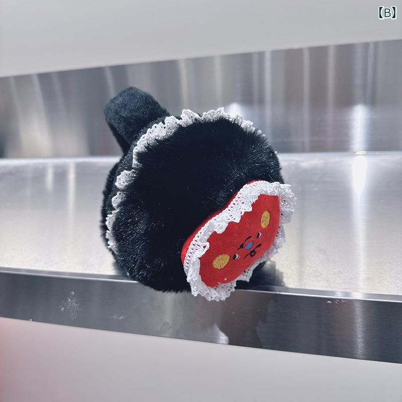 イヤーマフ レディース 秋冬 花柄 ボア あっ...の紹介画像3