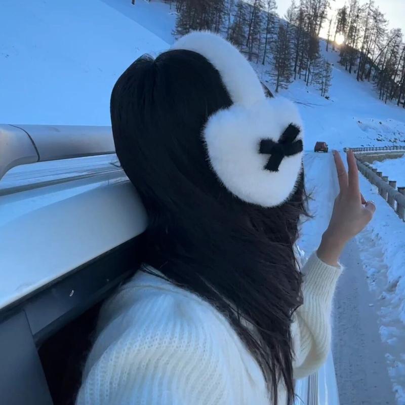 イヤーマフ レディース かわいい 秋冬 韓国 ハート 耳当て 防寒 保温 バイク 自転車 通勤 通学
