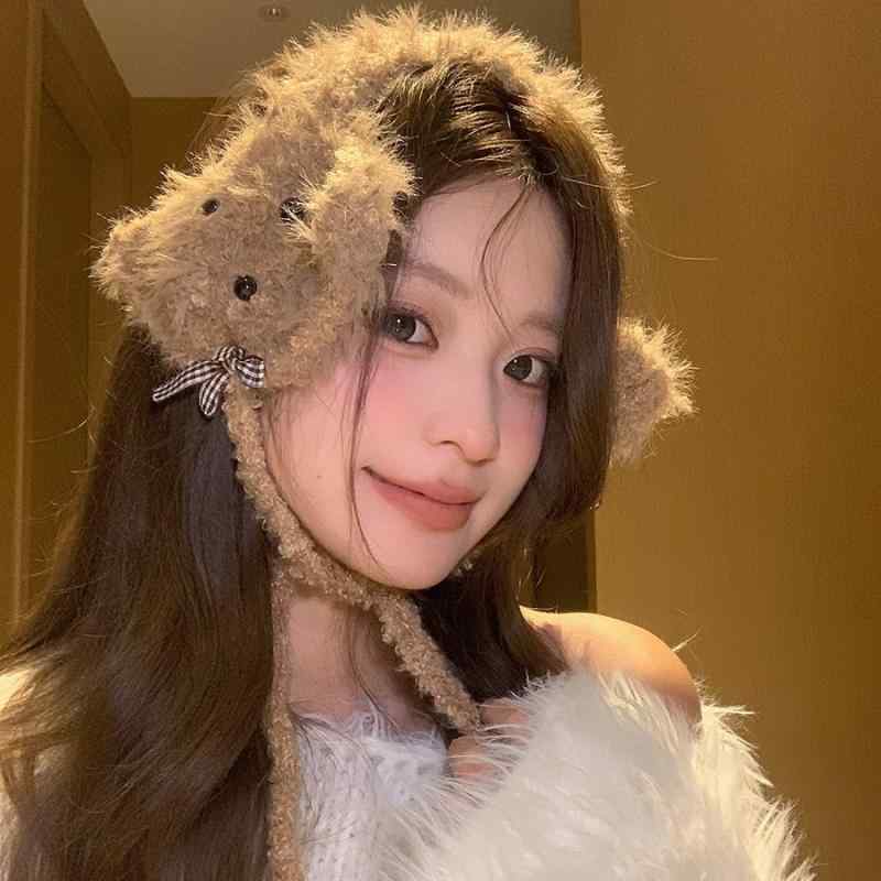 2イヤーマフ レディース かわいい 犬 秋冬 自転車 防寒 接触冷感 イヤーウォーマー 耳あて ラッキーアイテム・性別: 女・対象年齢: 成年・素材: 毛绒・スタイル: 基本式・柄: 卡通・カラー: 白色, 卡其色, 咖啡色・シーズン: 冬...