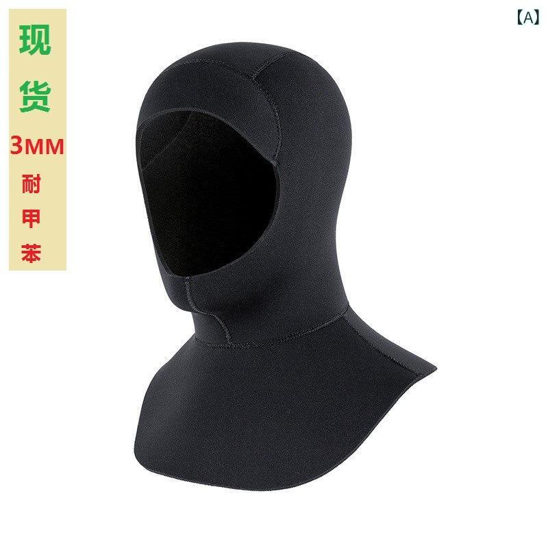 スイムキャップ 男性用 3mm 5mm サーフィン 保温 防寒 耳保護 日焼け防止 ダイビング シュノーケリング