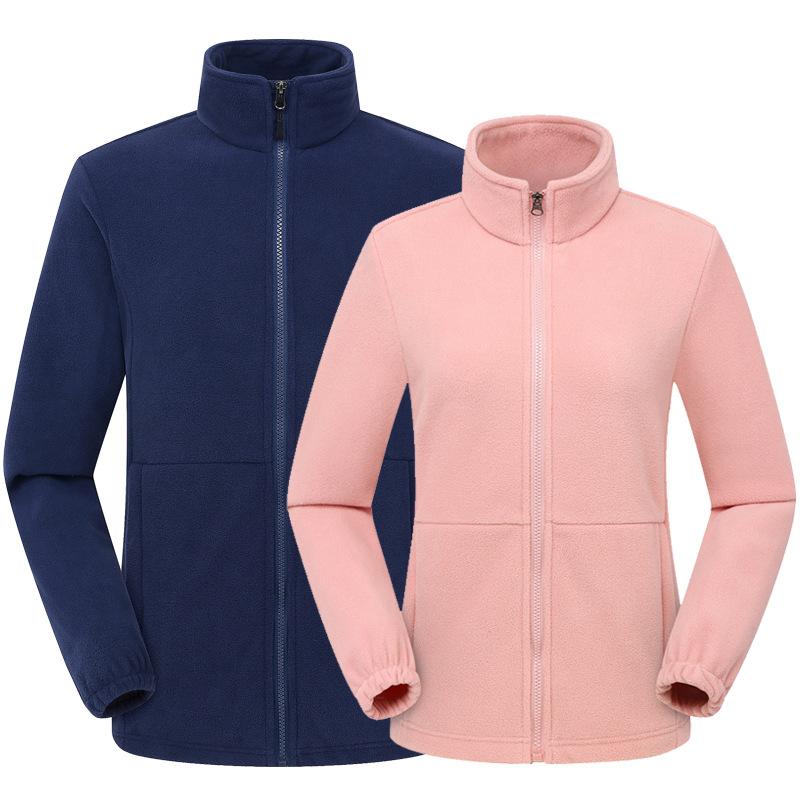 フリース レディース アウトドア ウェア 厚手 防寒 男性用 ジャケット 秋冬 ロゴ入...