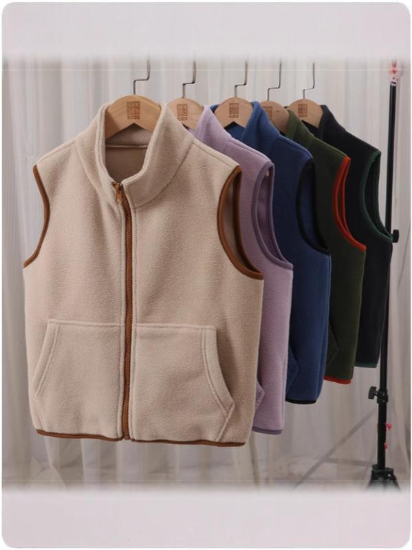 子供服 ベスト 親子 ペア 男性用 女性用 秋冬 防寒着 フリース チョッキ あったか 暖かい ノースリーブ